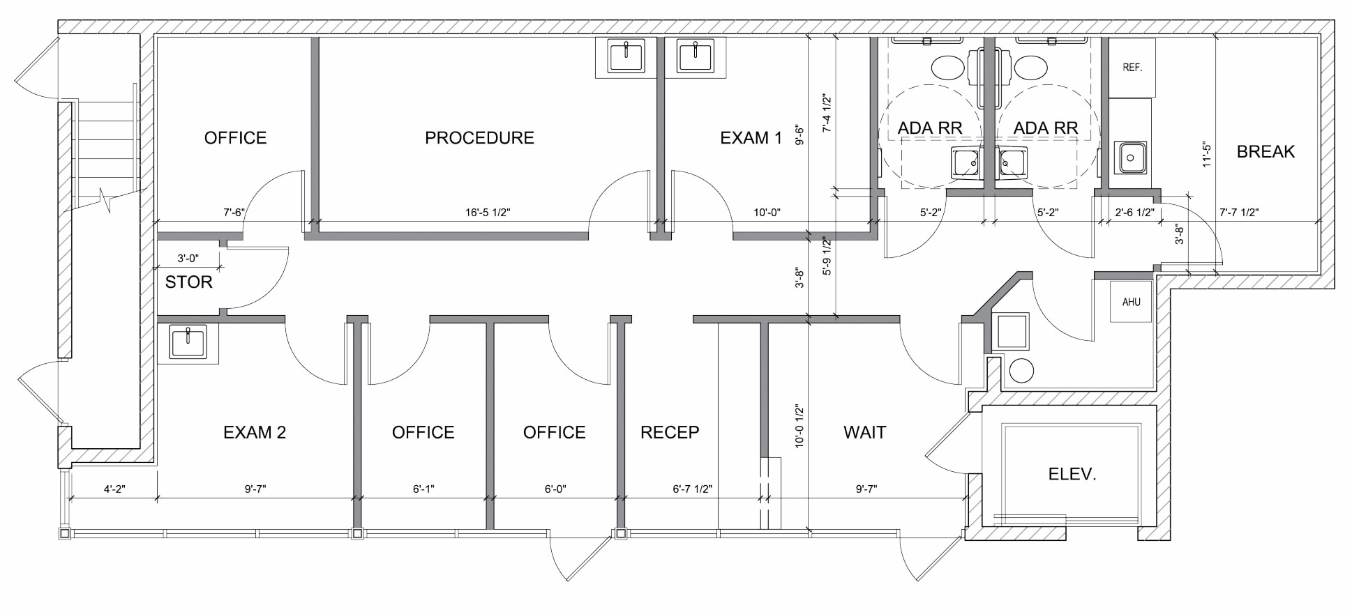1801-1809 S Osprey Ave, Sarasota, FL à louer Plan d’étage- Image 1 de 1