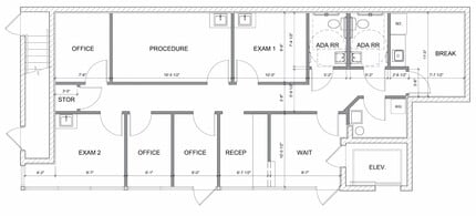 1801-1809 S Osprey Ave, Sarasota, FL à louer Plan d’étage- Image 1 de 1