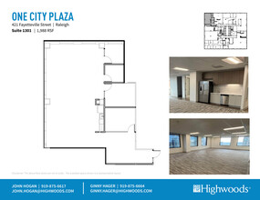 421 Fayetteville St, Raleigh, NC à louer Plan d  tage- Image 2 de 2