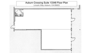 13348-13354 Lincoln Way, Auburn, CA à louer Plan de site- Image 2 de 2