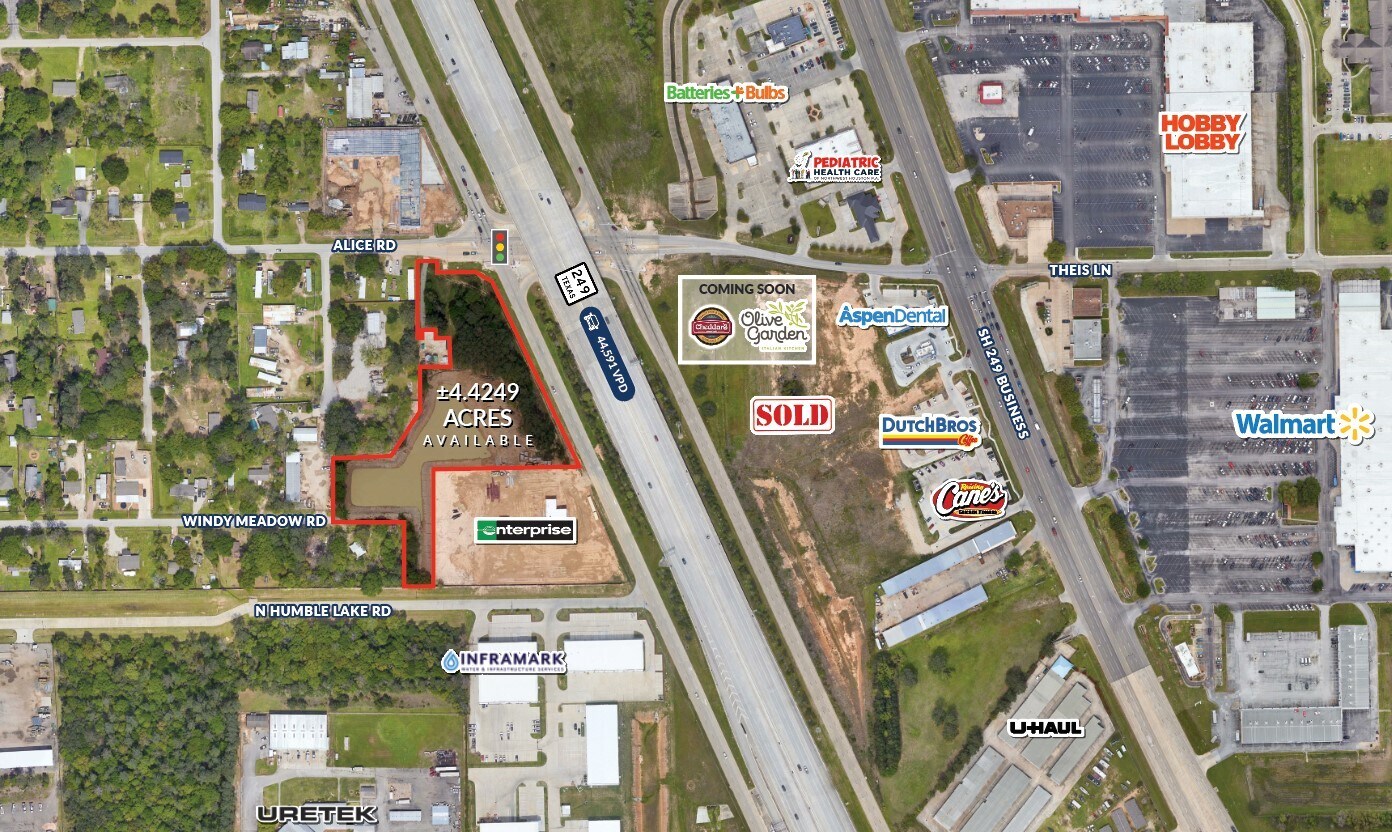 13810 Windy Meadow Rd, Tomball, TX à vendre Aérien- Image 1 de 3