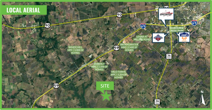 Darst Rd, Beasley, TX - Aerial map view