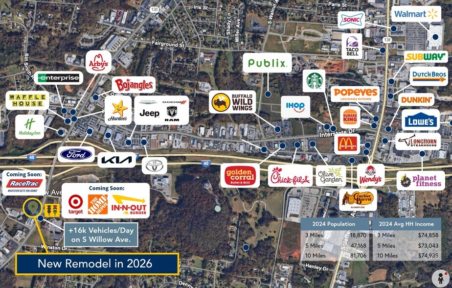 1151 S Willow Ave, Cookeville, TN à louer - Aérien - Image 2 de 4