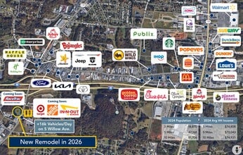 1151 S Willow Ave, Cookeville, TN - AERIAL  map view - Image1