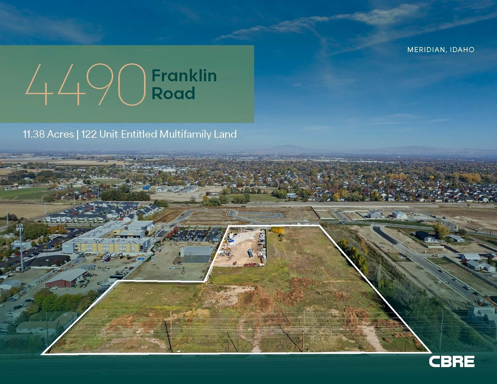4420 W Franklin Rd, Meridian, ID for sale Aerial- Image 1 of 4