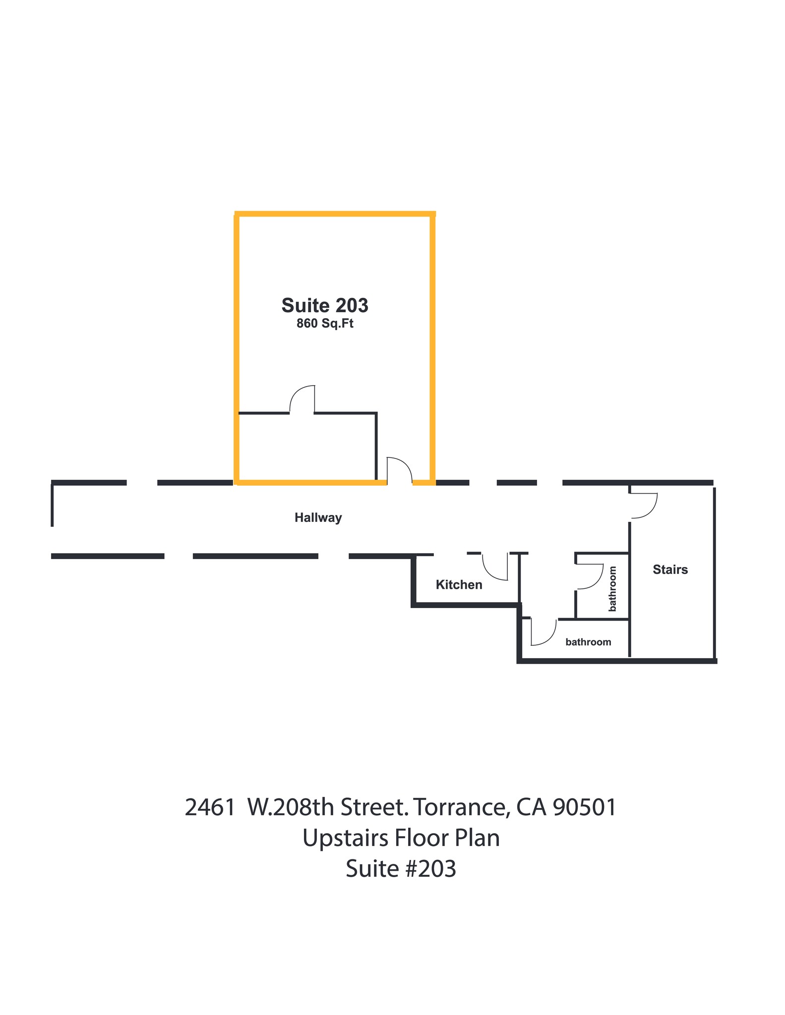 2461 W 208th St, Torrance, CA à louer Plan de site- Image 1 de 6