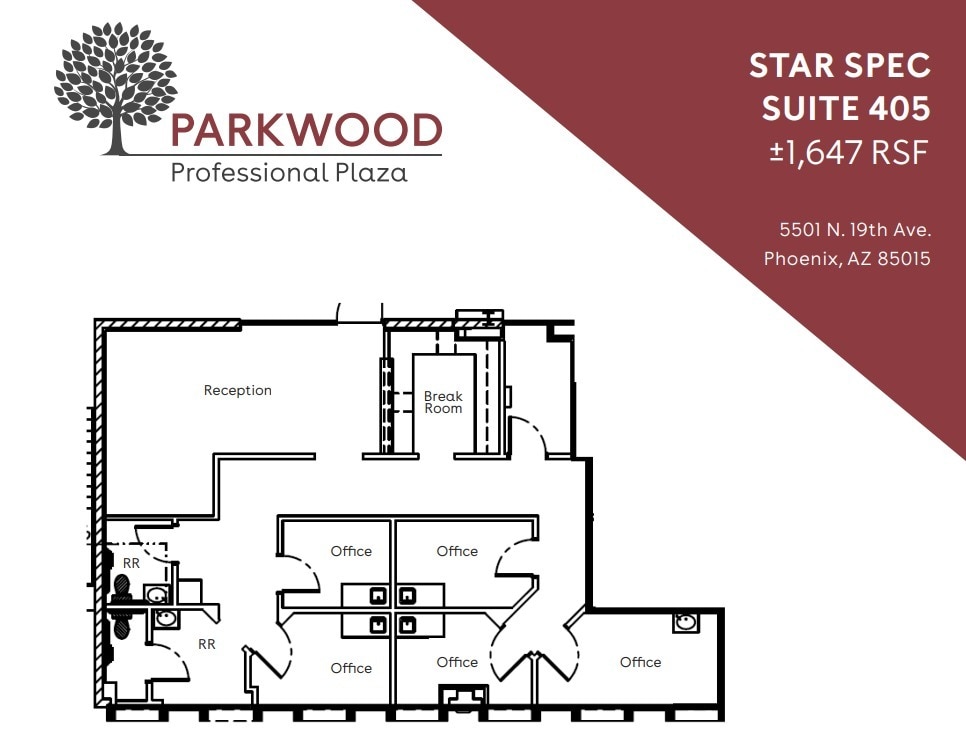 5501 N 19th Ave, Phoenix, AZ for lease Floor Plan- Image 1 of 1