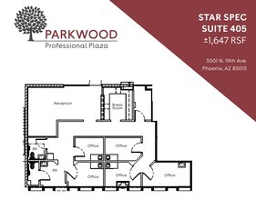 5501 N 19th Ave, Phoenix, AZ for lease Floor Plan- Image 1 of 1