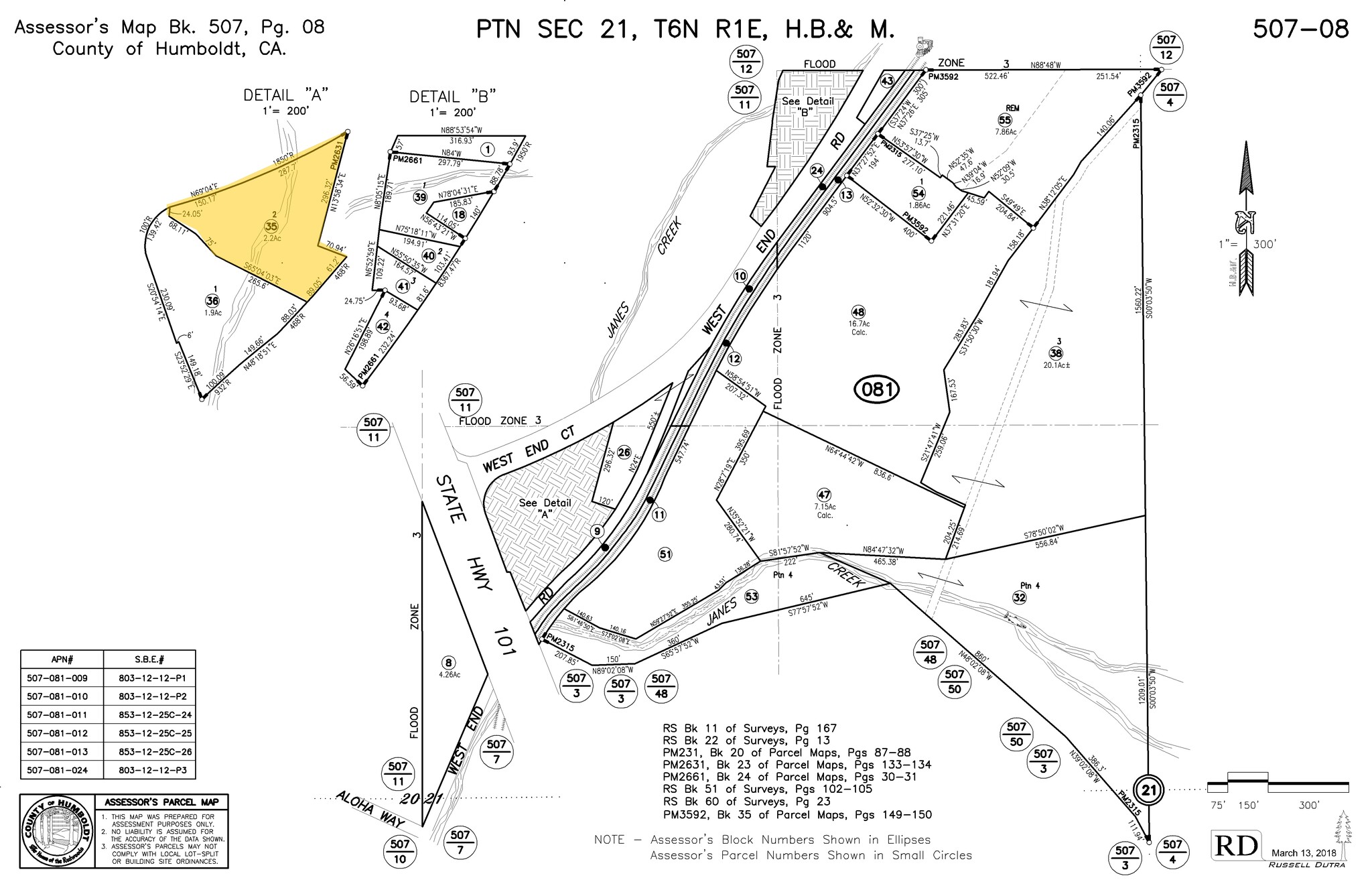 3851 W End Ct, Arcata, CA à vendre Plan cadastral- Image 1 de 1