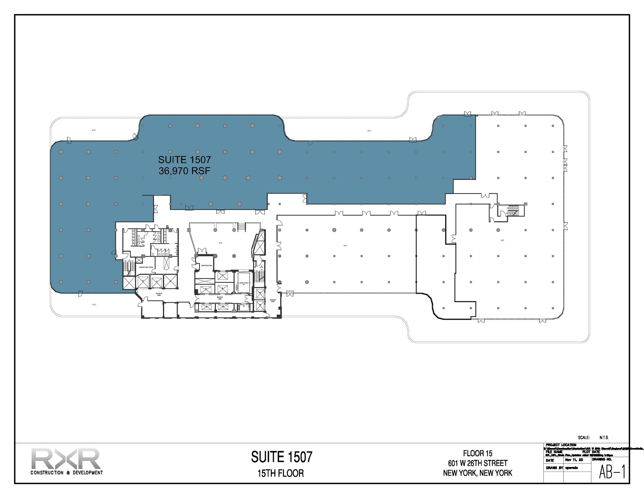 601 W 26th St, New York, NY for lease Floor Plan- Image 1 of 6
