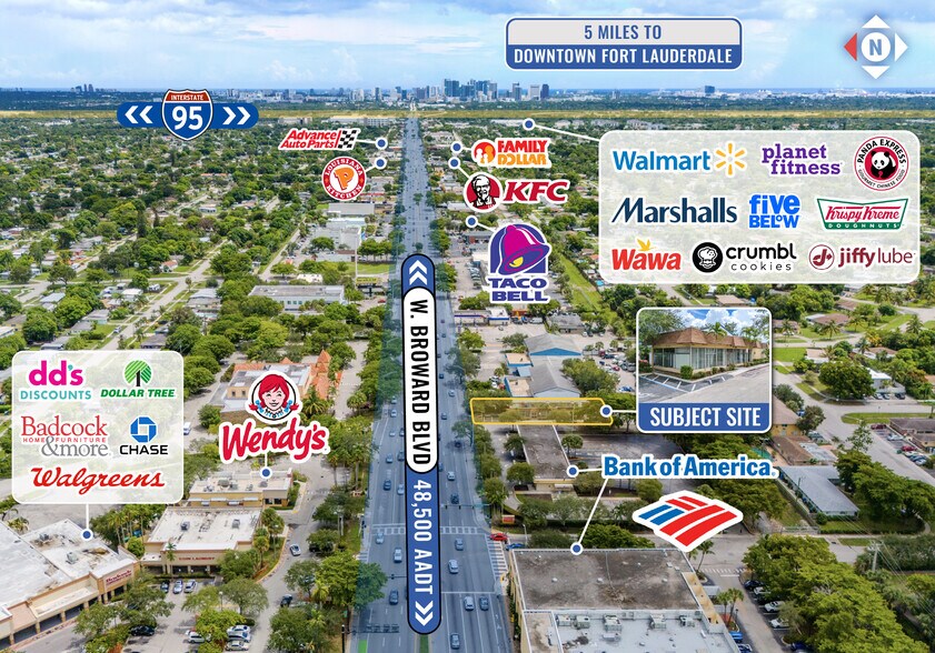 3740 W Broward Blvd, Fort Lauderdale, FL à vendre - Aérien - Image 2 de 11