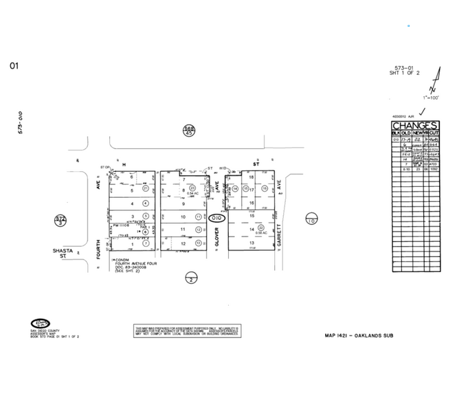 520 Glover Ave, Chula Vista, CA à louer - Plan cadastral - Image 2 de 34