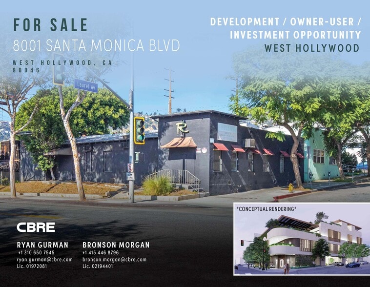 8001 Santa Monica Blvd, West Hollywood, CA for sale - Building Photo - Image 1 of 12