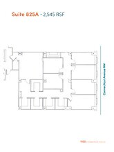 1100 Connecticut Ave NW, Washington, DC à louer Plan d’étage- Image 1 de 1