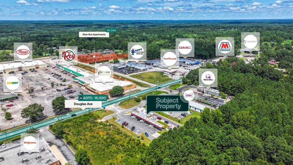 2082 Douglas Ave, Brewton, AL à vendre - Aérien - Image 2 de 2