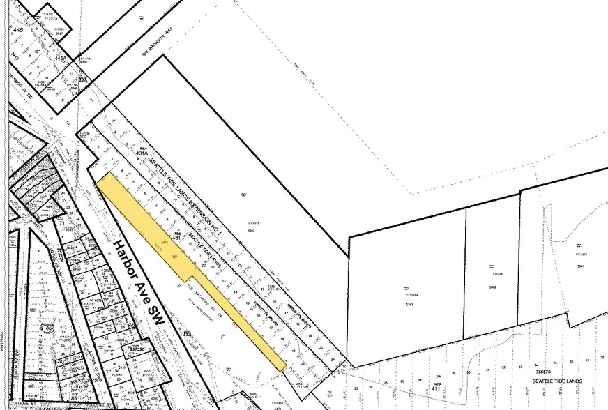 2130 Harbor Ave SW, Seattle, WA à louer - Plan cadastral - Image 1 de 1