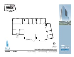 3630 Peachtree Rd NE, Atlanta, GA à louer Plan d’étage- Image 1 de 1