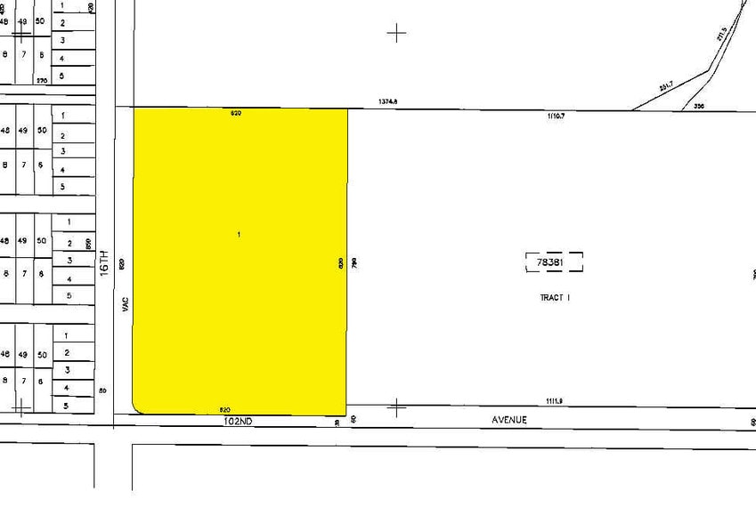 1551 102nd Ave N, Saint Petersburg, FL for lease - Plat Map - Image 2 of 8
