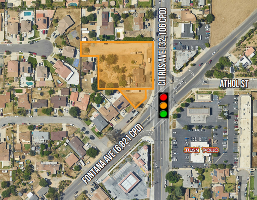 NWC of Citrus & Fontana Ave, Fontana, CA for sale - Building Photo - Image 1 of 1