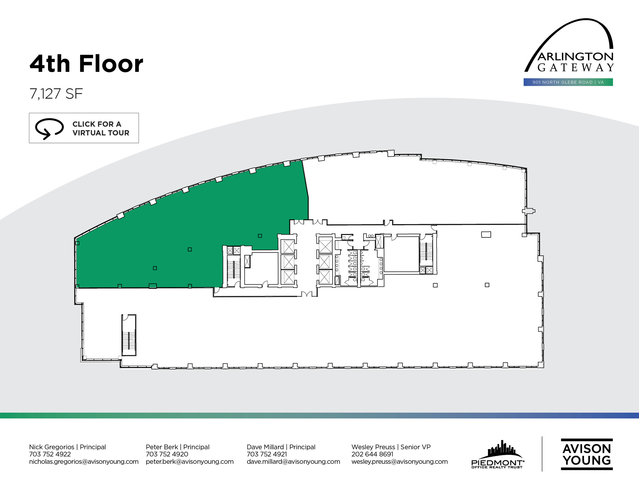 901 N Glebe Rd, Arlington, VA à louer Plan d  tage- Image 1 de 1