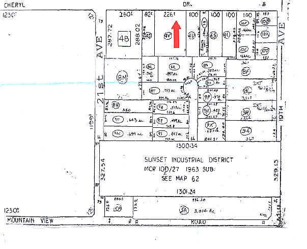 2002-2010 W Cheryl Dr, Phoenix, AZ for lease - Plat Map - Image 3 of 4