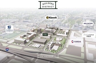 1501 Mike Fahey St, Omaha, NE - AERIAL  map view