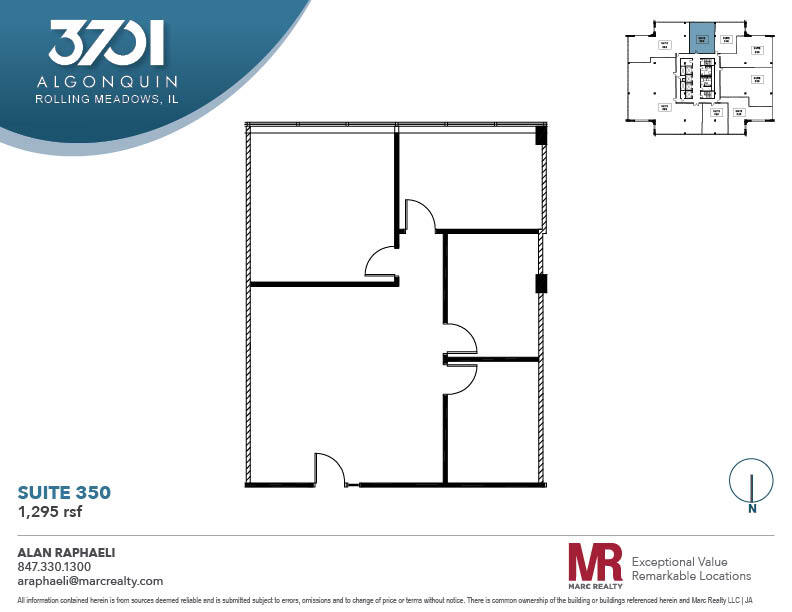 3701 Algonquin Rd, Rolling Meadows, IL à louer Plan d’étage- Image 1 de 1