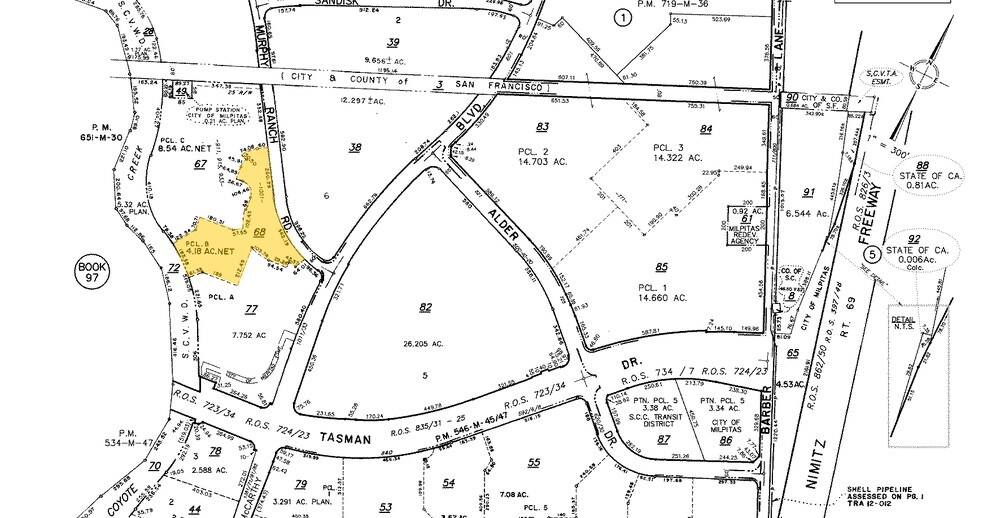 1001 Murphy Ranch Rd, Milpitas, CA à louer - Plan cadastral - Image 2 de 5