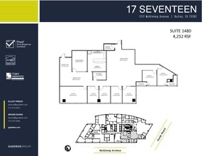 1717 McKinney Ave, Dallas, TX à louer Plan d’étage- Image 1 de 1