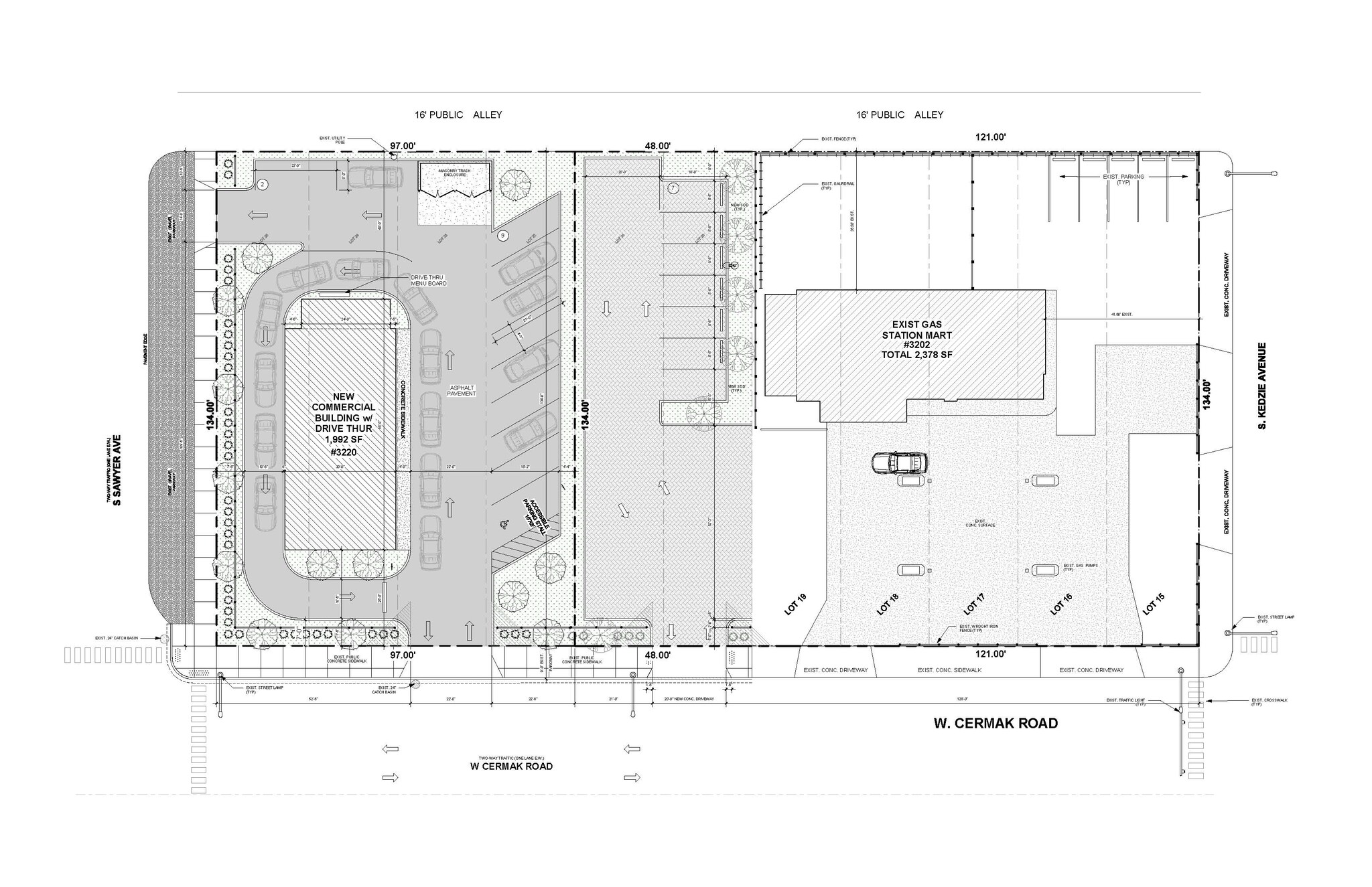 3212 W Cermak Rd, Chicago, IL à louer Plan de site- Image 1 de 2