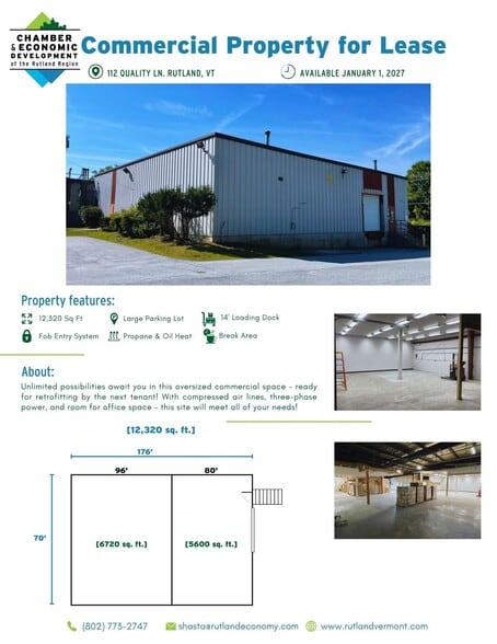 112 Quality Ln, Rutland, VT for lease - Building Photo - Image 2 of 6