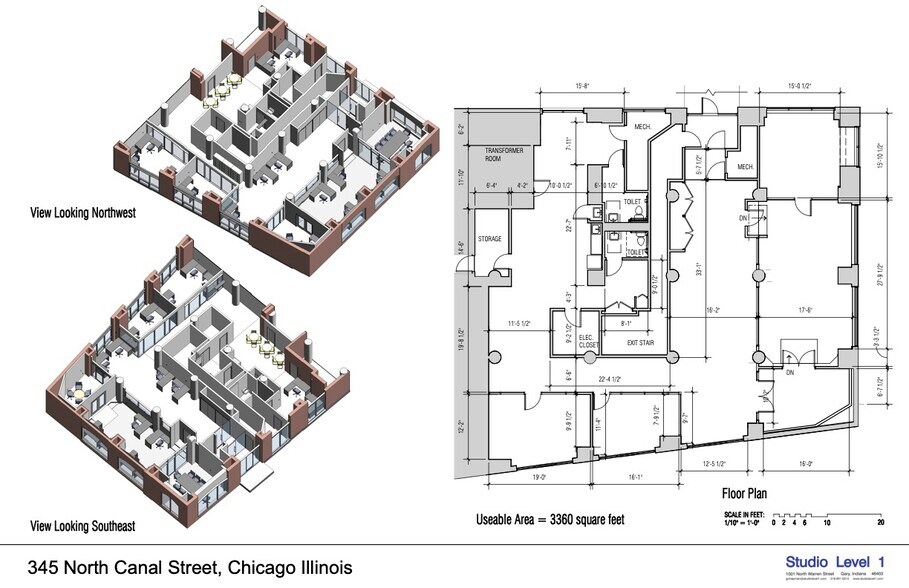 345 N Canal St, Chicago, IL à louer - Plan d’étage - Image 2 de 15