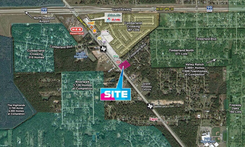 FM 1314 & Timberland Blvd, Porter, TX à vendre - Photo du bâtiment - Image 2 de 3