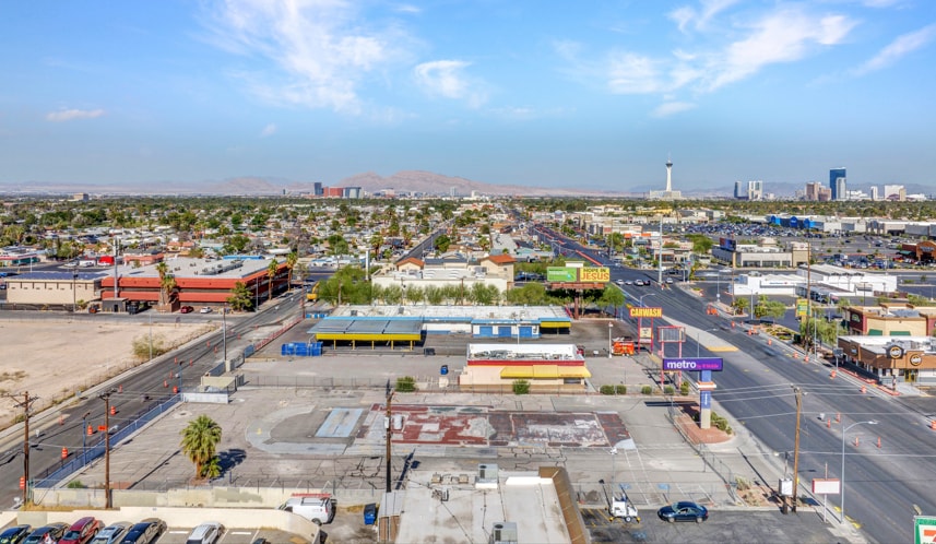 4830-4840 W Charleston Blvd., Las Vegas, NV for lease - Aerial - Image 2 of 4