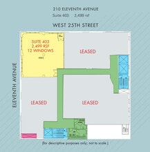 210 Eleventh Ave, New York, NY for lease Floor Plan- Image 1 of 1