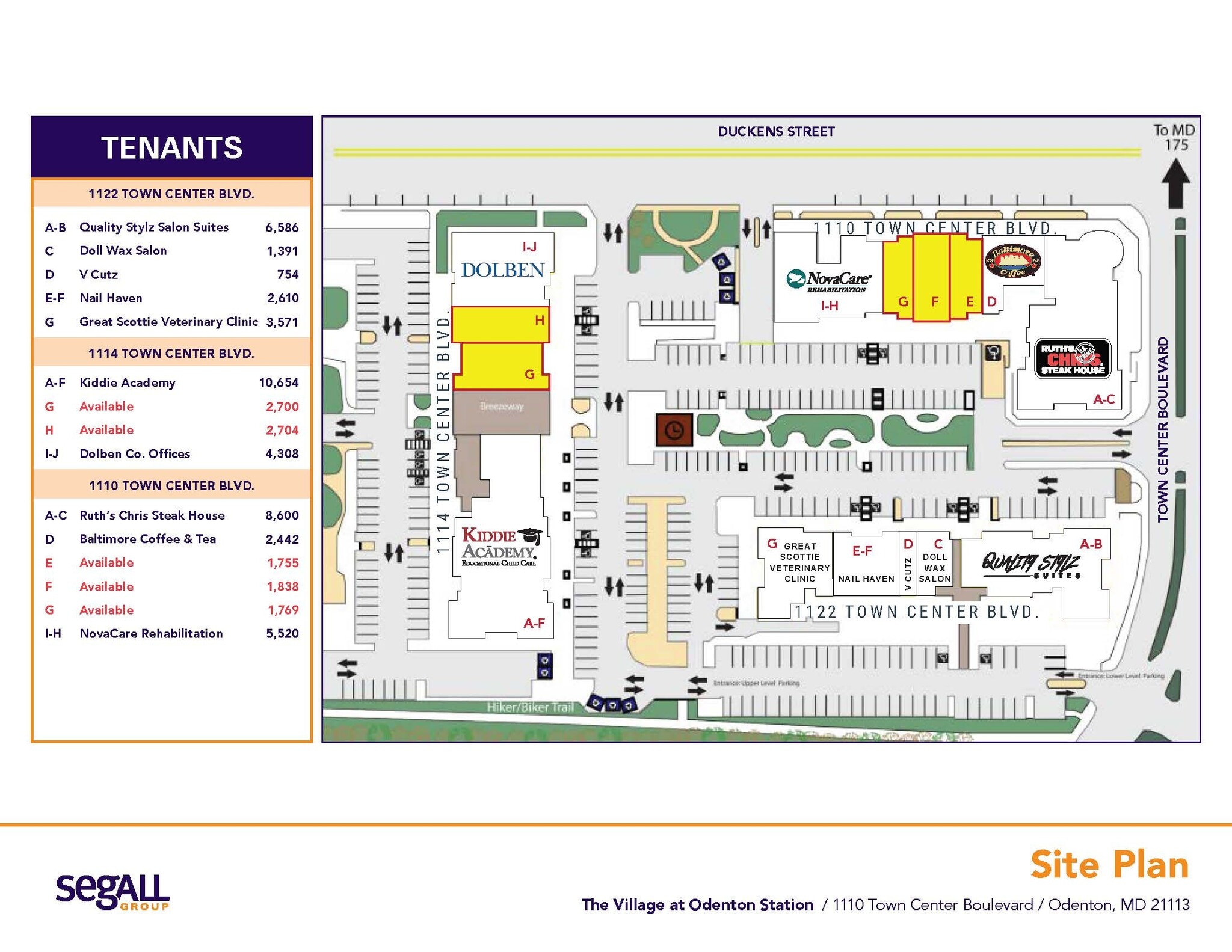 1415 Duckens St, Odenton, MD for lease Site Plan- Image 1 of 1