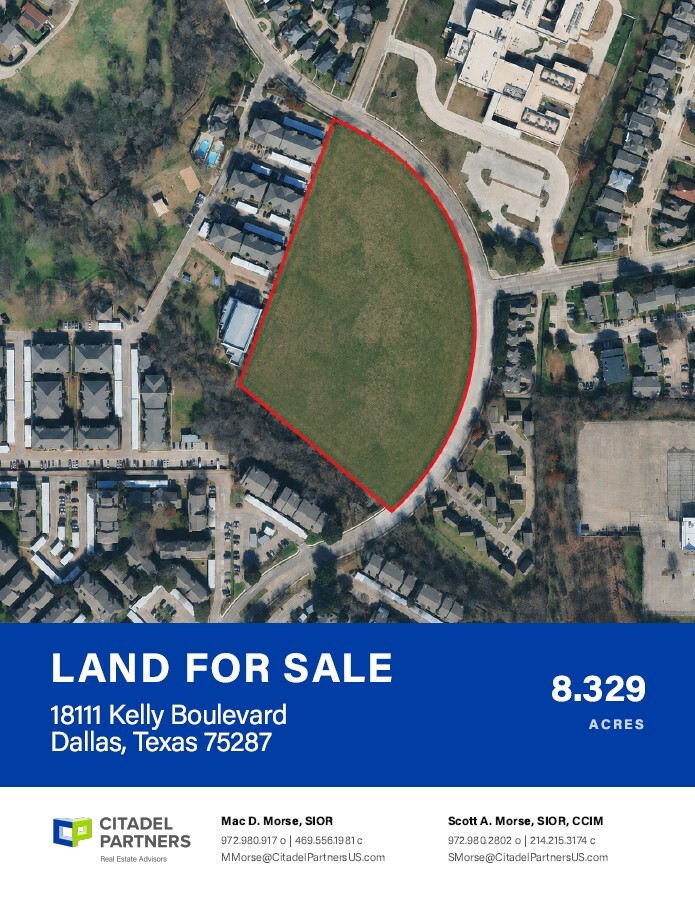 18111 Kelly Blvd, Dallas, TX for sale Aerial- Image 1 of 2