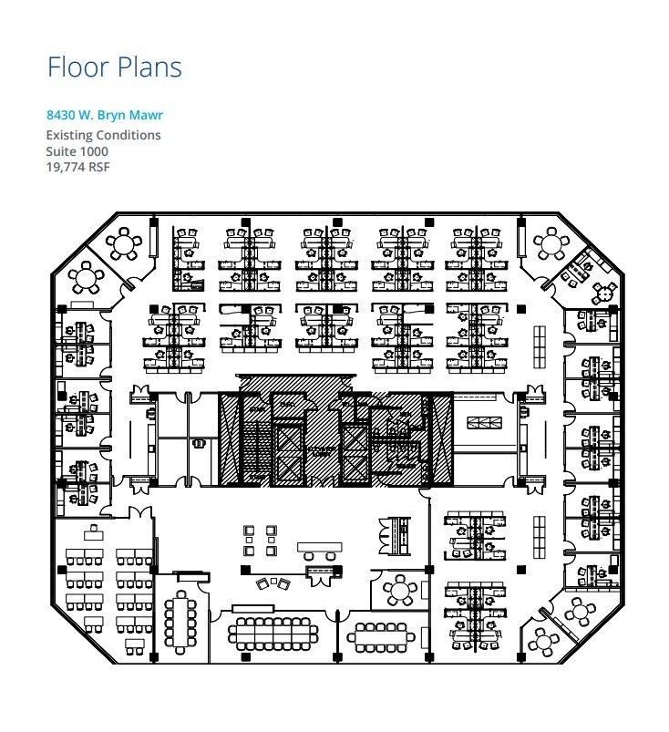 8410 W Bryn Mawr Ave, Chicago, IL à louer Plan d’étage- Image 1 de 1