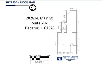 2828 N Main St, Decatur, IL à louer Plan d’étage- Image 2 de 2