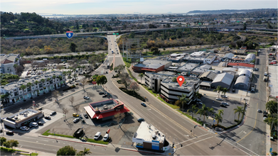 814 Morena Blvd, San Diego, CA - AÉRIEN  Vue de la carte