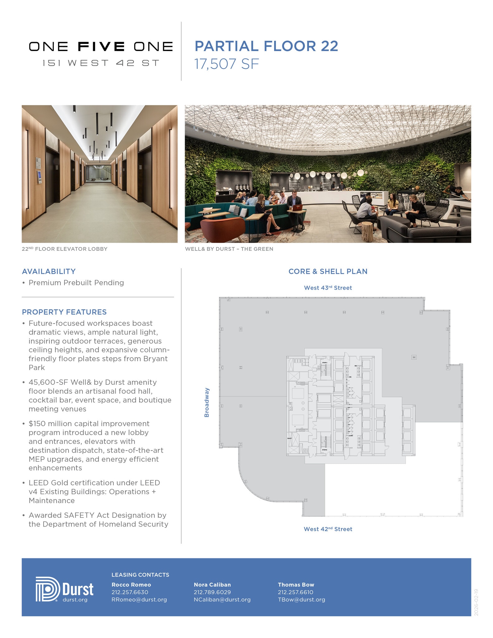 151 W 42nd St, New York, NY à louer Photo intérieure- Image 1 de 1