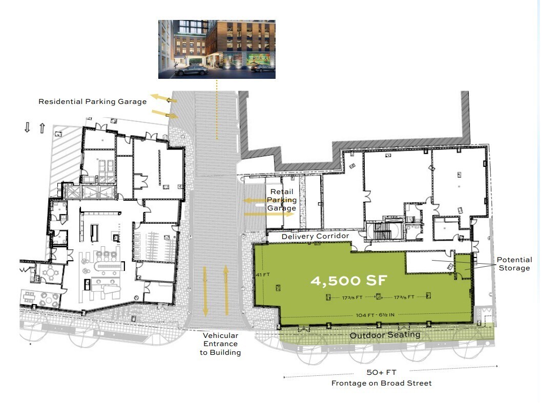 130 Broad St, Stamford, CT à louer Plan de site- Image 1 de 1