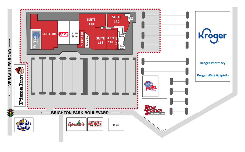 102-132 Brighton Park Blvd, Frankfort, KY à louer - Plan de site - Image 2 de 14