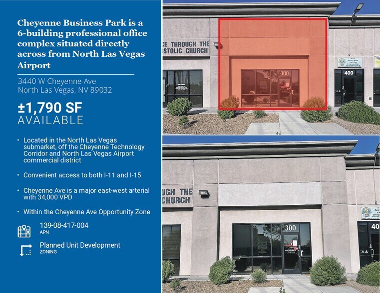 3440 W Cheyenne Ave, North Las Vegas, NV à louer - Photo du bâtiment - Image 2 de 7
