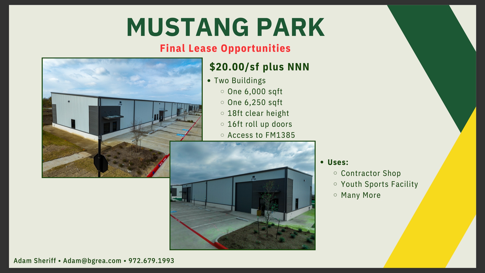 3810 FM 1385, Aubrey, TX for lease Primary Photo- Image 1 of 4