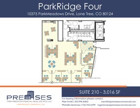 10375 Park Meadows Dr, Lone Tree, CO for lease Floor Plan- Image 1 of 2