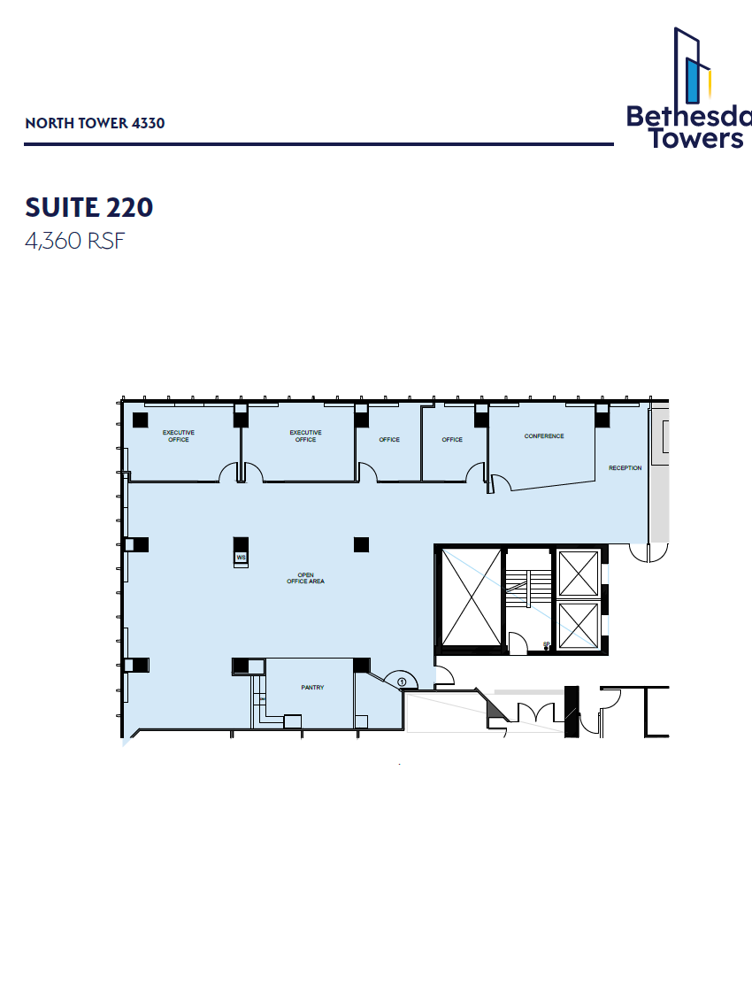 4340 East-West Hwy, Bethesda, MD for lease Floor Plan- Image 1 of 1