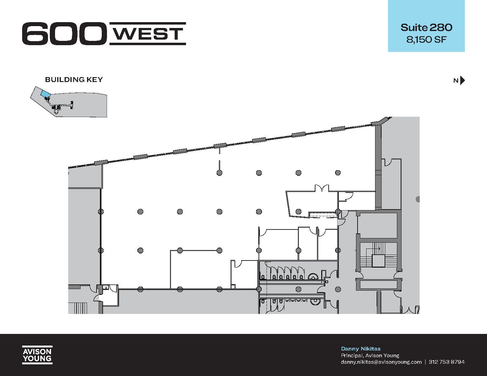 600 W Chicago Ave, Chicago, IL à louer Plan d’étage- Image 1 de 6