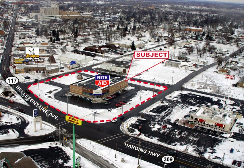 1415 Bellefontaine Ave, Lima, OH à louer - Aérien - Image 2 de 8