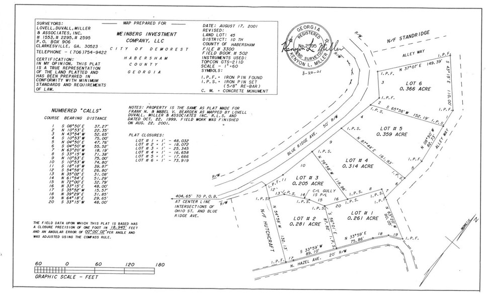 Blueridge Dr, Demorest, GA à vendre - Plan cadastral - Image 1 de 1